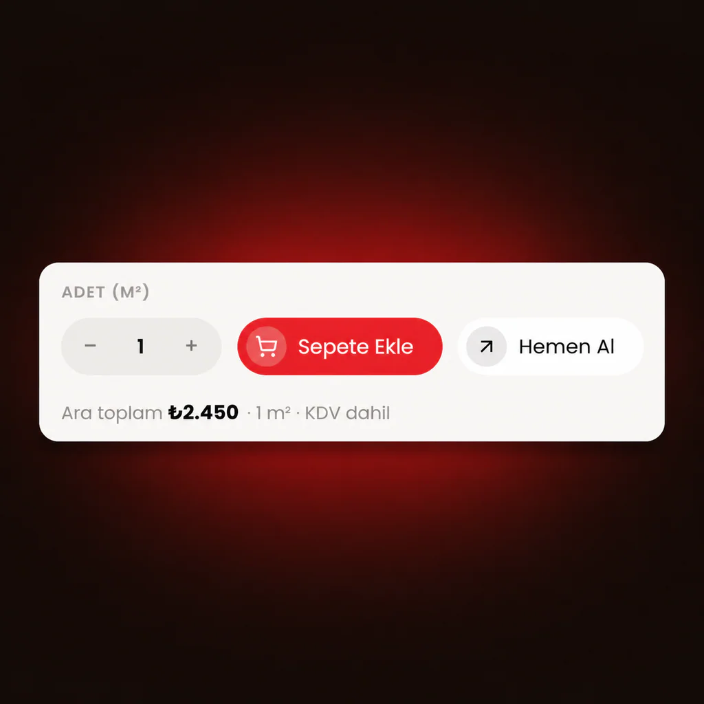 Sitenin adet ve sepet satırı